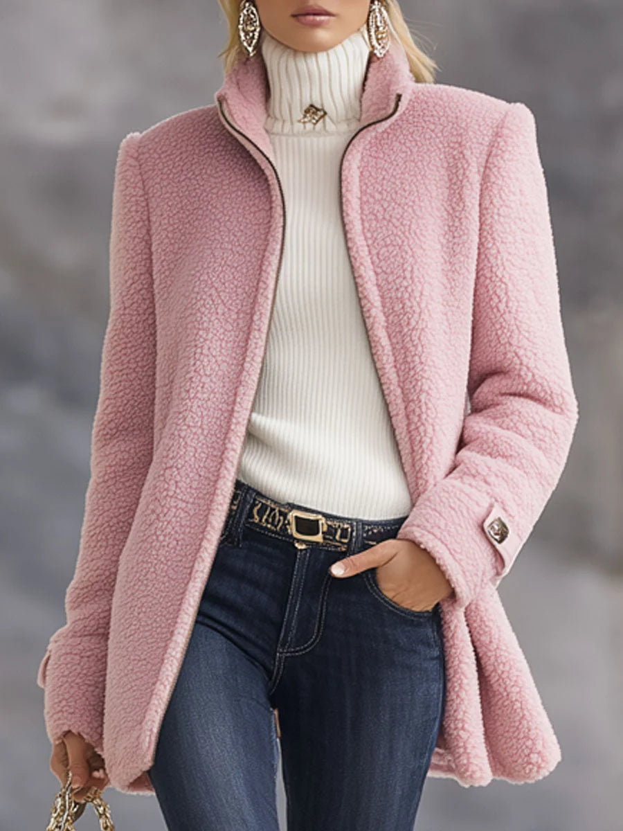 Vera Vintage Fleece Jacket | Full Zip, Soft Lightweight, Relaxed Fit 0