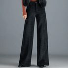Vera Wide Leg Trousers | Soft Corduroy, Mid-High Rise 2