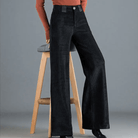Vera Wide Leg Trousers | Soft Corduroy, Mid-High Rise 5