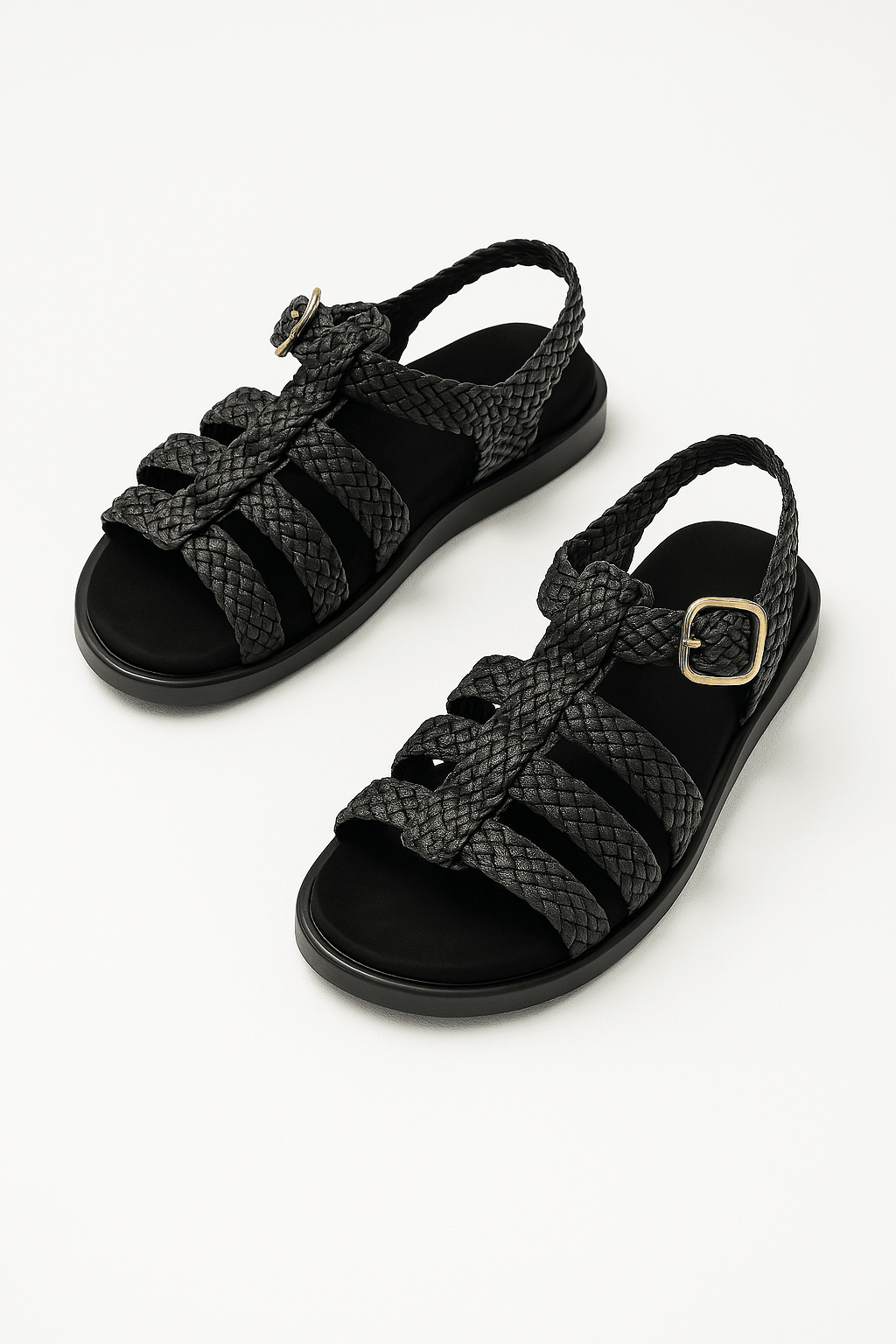 Vera Woven Sandals for Women | Handwoven Leather, Adjustable Ankle Buckle 0