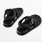 Vera Woven Sandals for Women | Handwoven Leather, Adjustable Ankle Buckle 3