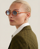 Viva Icon Shades | Oval Sunglasses with Gold Detailing 3