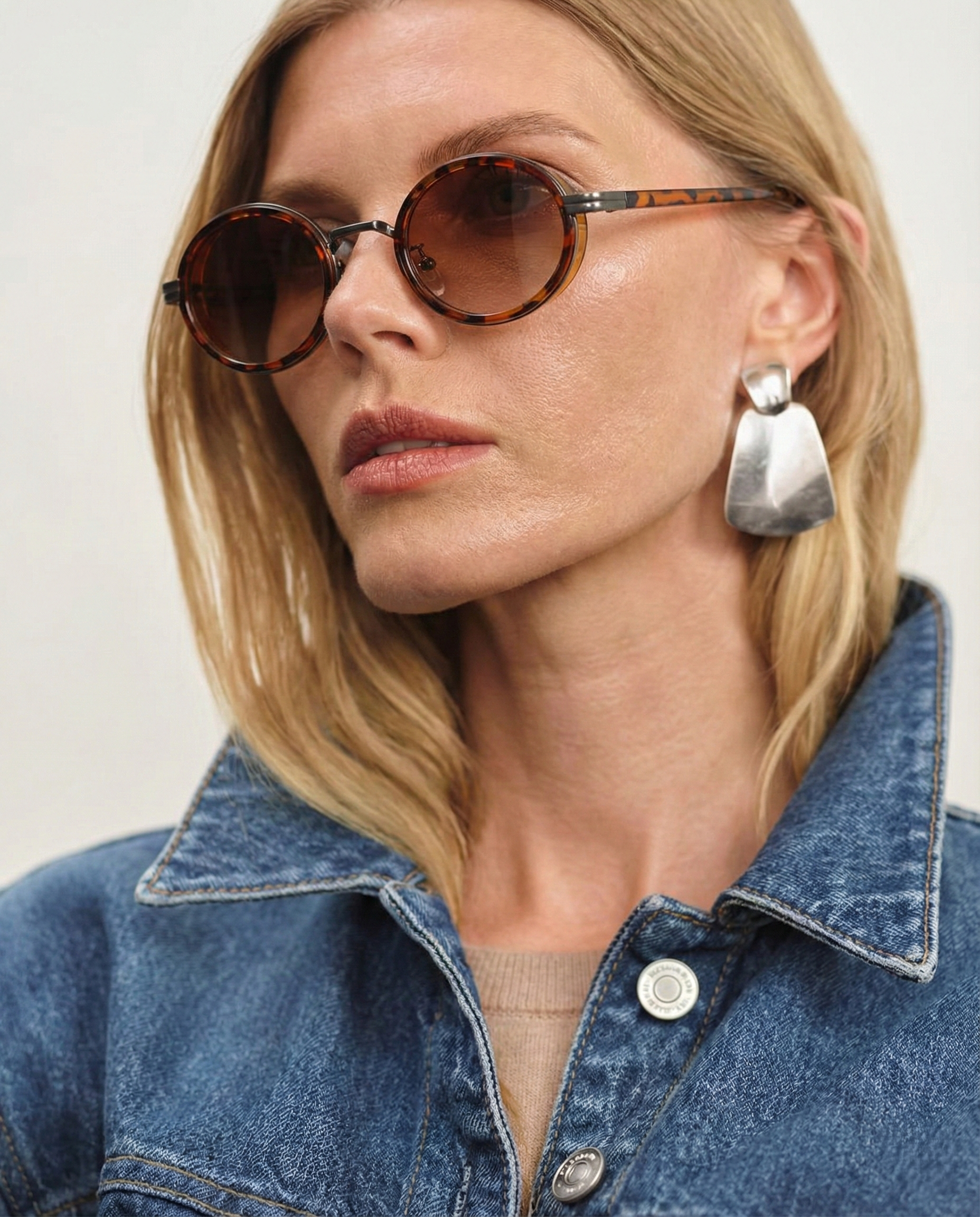 Viva Icon Shades | Oval Sunglasses with Gold Detailing 4
