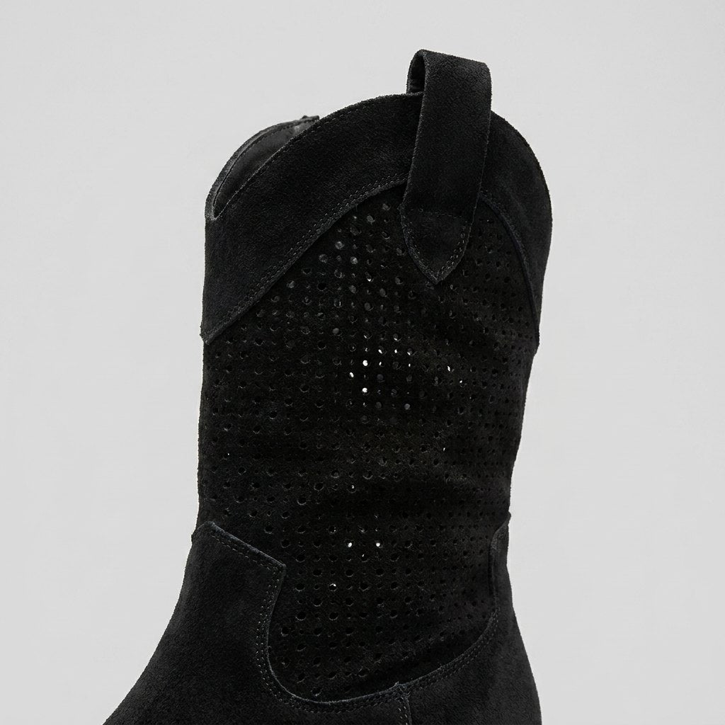 Thea mid-calf cowboy boots with side zip 5