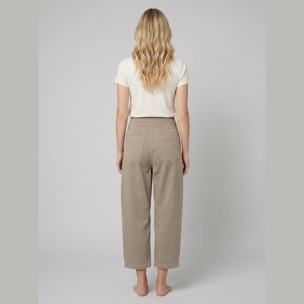 Willa Wide Leg Trousers | Cotton-Linen Blend, Sculpted Harem-Cut 2