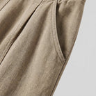 Willa Wide Leg Trousers | Cotton-Linen Blend, Sculpted Harem-Cut 4
