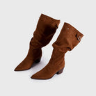Winslow Cowgirl Boots | Slouch Shaft, Pointed Toe, Suede-Touch 0