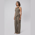 Wren One-Shoulder Top | Woven Fabric, Asymmetric Hem, Trendy Womens Top for Going Out 2