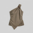 Wren One-Shoulder Top | Woven Fabric, Asymmetric Hem, Trendy Womens Top for Going Out 4