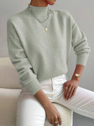 Yara Knit Sweater for Women | High Collar, Soft Fabric, Multiple Colors 9