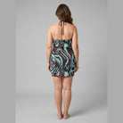 Zara Bodycon Dress | Zebra Print, Halter V-Neck, Mini Length 3