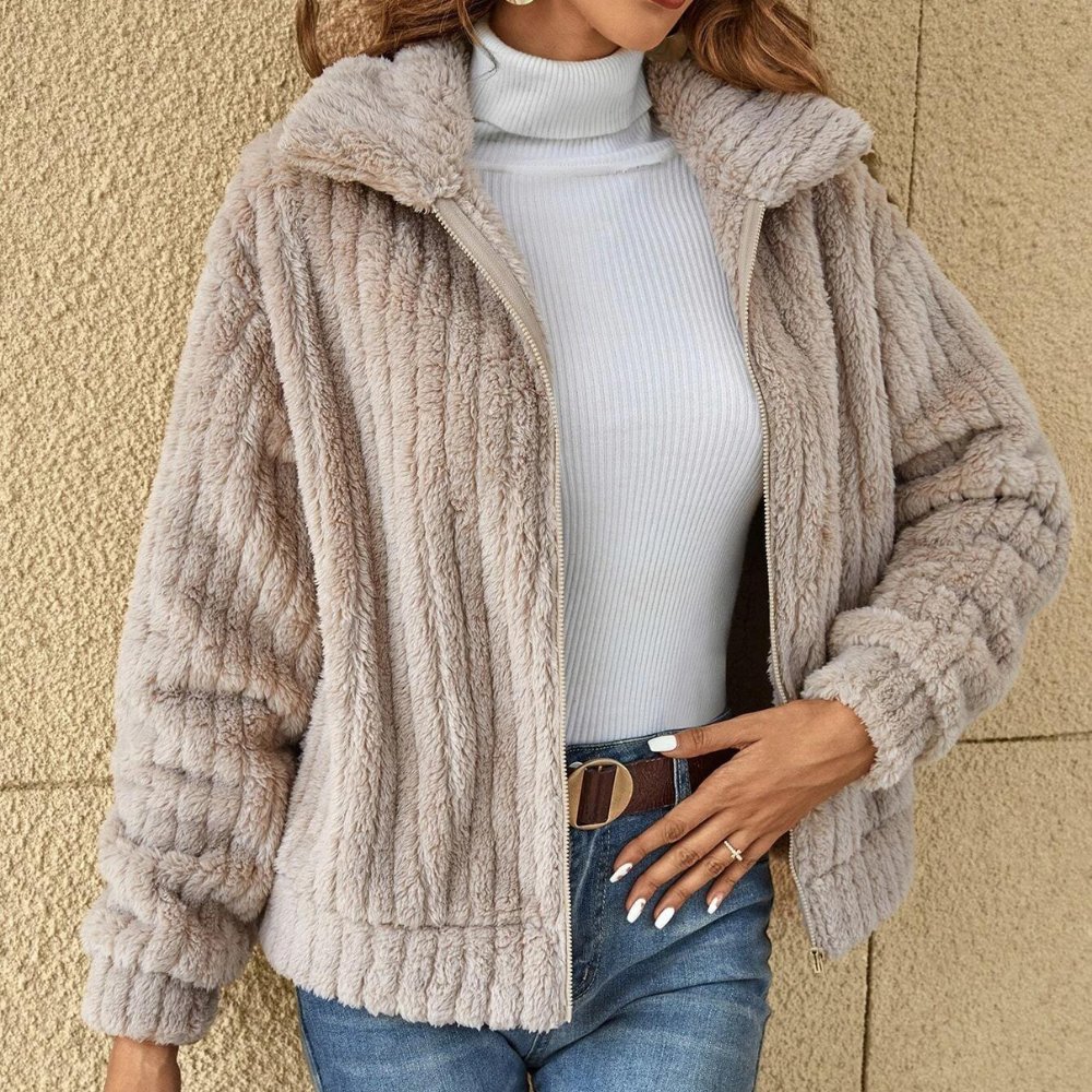 Zara Cozy Cardigan | Plush Shawl Collar, Loose Fit, Multi-Color 0