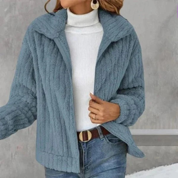 Zara Cozy Cardigan | Plush Shawl Collar, Loose Fit, Multi-Color 1