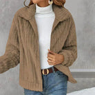 Zara Cozy Cardigan | Plush Shawl Collar, Loose Fit, Multi-Color 4