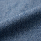 Dazzle Midi Dress - steel blue denim fabric close-up
