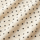 Lara Women's Dress white polka dot lace fabric close-up detail