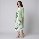 Fleur Midi Dress Set Light Green - side angle