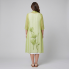 Fleur Midi Dress Set Light Green - back view