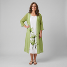 Fleur Midi Dress Set Blue - front view