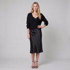 Sarina Dress Set Black - front view
