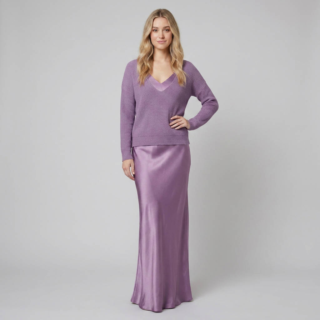 Sarina Dress Set Purple - front view