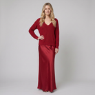 Sarina Dress Set Red - front view