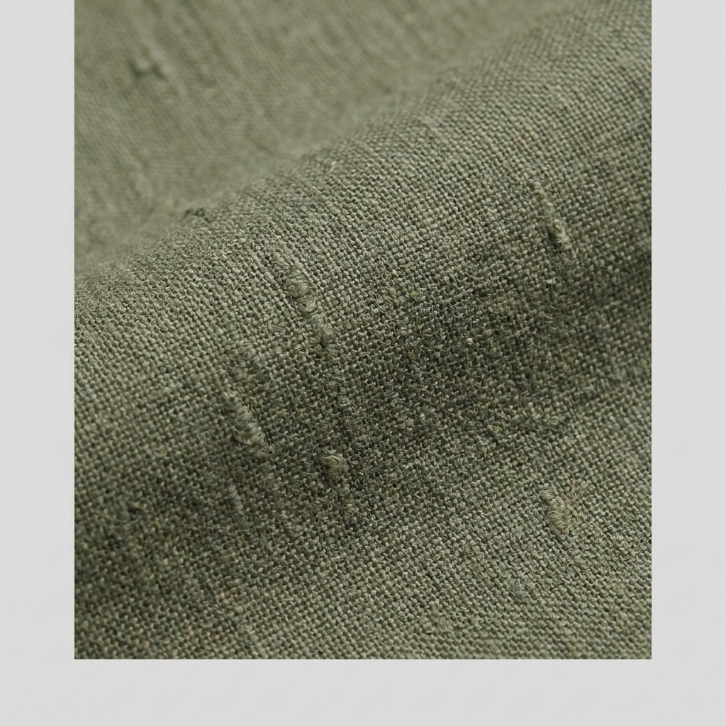 Cleo Women's Linen Shirt - Fabric Close-Up Texture