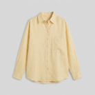 Lino Classic Shirt in Yellow - Product Flat Lay