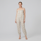 Elysian Womens Romper in White - Front Pose B