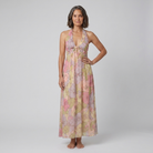 Fiona Maxi Dress in Garden Print - Front View