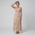 Fiona Maxi Dress in Garden Print - Front Pose B