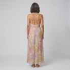 Fiona Maxi Dress in Garden Print - Back View