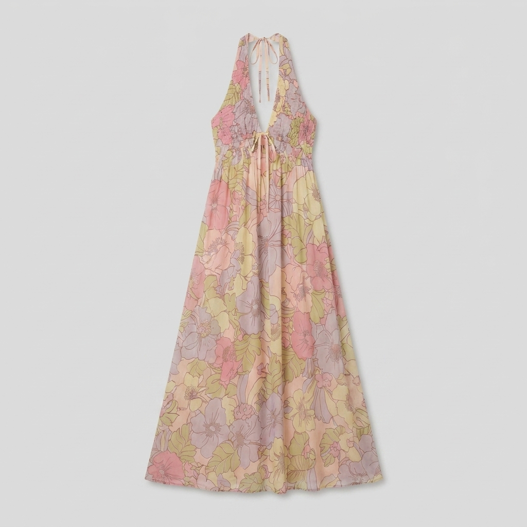 Fiona Maxi Dress - Product Flat Lay