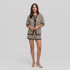 Sola Knitted Co Ord Set Black - Front Pose B