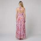Nora Maxi Dress Pink - Back View