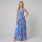 Nora Maxi Dress Blue - Front View