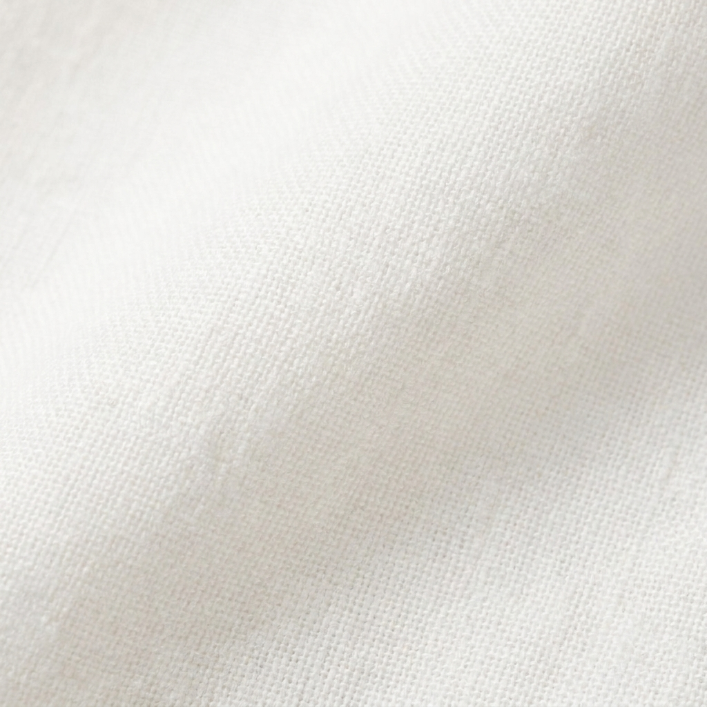 Women's White Peplum Sleeveless V-Neck Tie Front Top - Fabric Close-Up