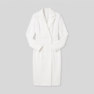 Imara tailored blazer midi dress in white, flat lay product shot