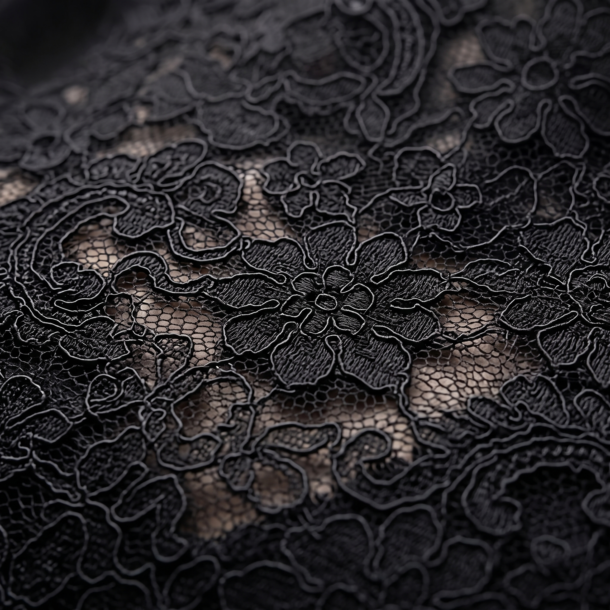 Isolde blouse floral lace fabric close-up