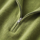 Margaux lounge set half-zip collar and knit texture close-up