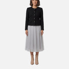 Women's Tweed Suit – Jacket and Tulle Midi Skirt