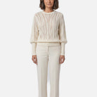 Women's Sweater – Ribbed Knit, Dolman Sleeve