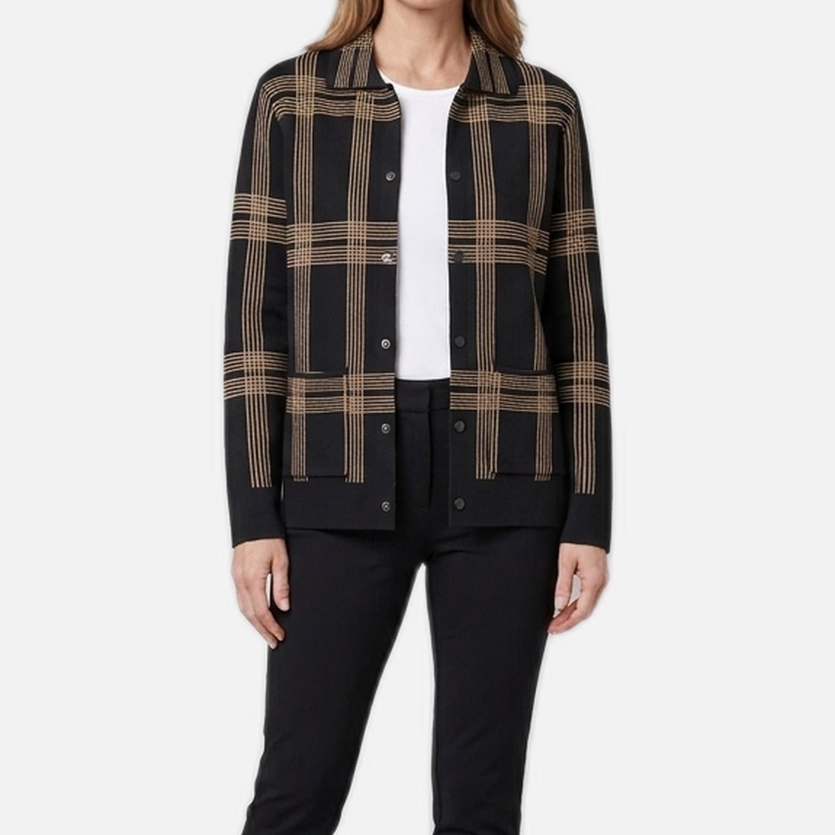 Women's Cardigan – Rayon Knit, Tailored Fit