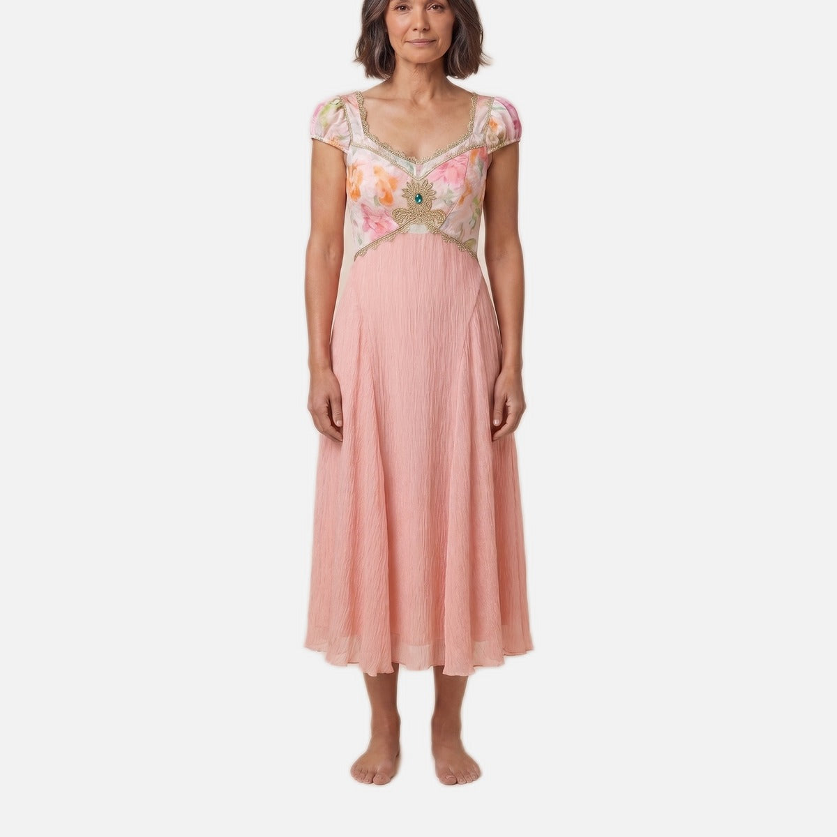 Women's Cloud Dress – Chiffon, Lace Embroidery