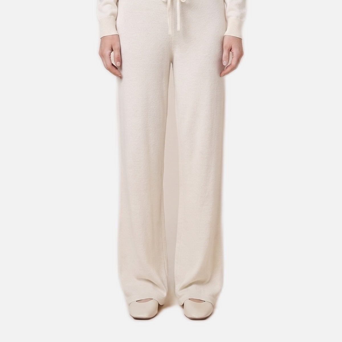 Women's Lounge Pants – Cotton Blend, Relaxed Fit with Waist Tie