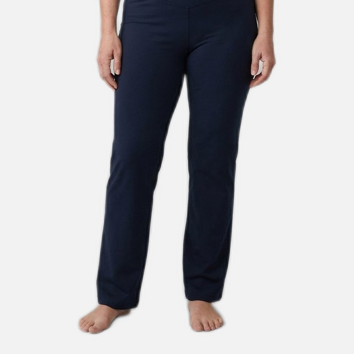 Women's Yoga Pants – Stretch Fabric, Straight Leg, Hidden Pocket