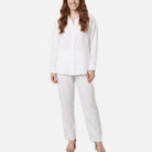 Women's Blouse – Soft Cotton Blend Long Sleeve Top