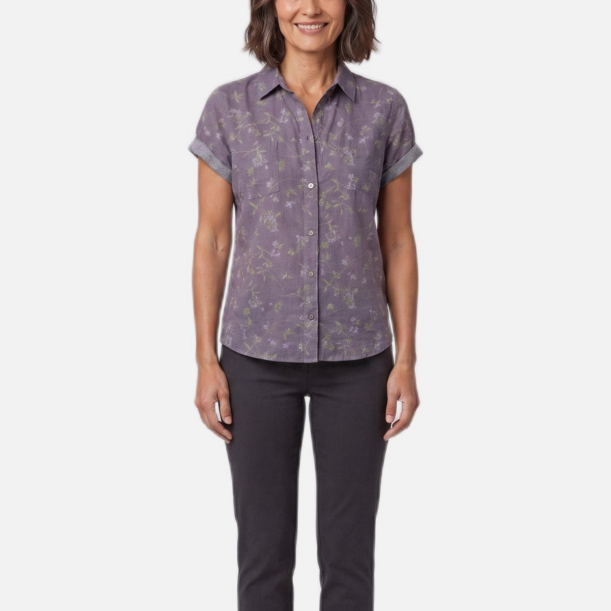 Women's Vintage Blouse – Floral Print, Lightweight Summer Top
