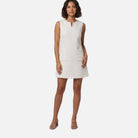 Women's Mini Dress – Textured Fabric, A-Line