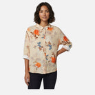 Women's Blouse – Cotton, Peter Pan Collar, Loose Fit